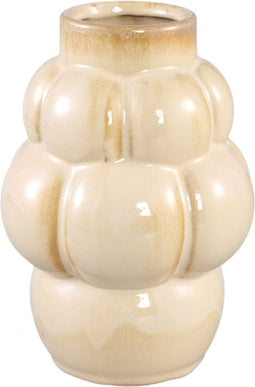 PTMD Nolay Vaas - 16 x 16 x 22 cm - Keramiek - Creme