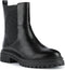 Geox Zwarte Chelsea Boots - Korte Dameslaars - Leer - Zwart