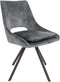 Meubelplaats Eetkamerstoel Milou Velvet Draaibaar Antraciet - By-Olaf - Set van 2 - Luxe en Comfort