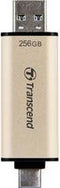 Transcend JetFlash 930C - USB-stick 256GB - USB-A 3.2 Gen 1 en USB-C - Goud