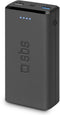 SBS Fast Charge - Powerbank 20.000 mAh - 2 USB-A 1 USB-C - Zwart