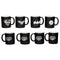 DC Comics: Justice League - 4 Laser Etched Black and White Mugs