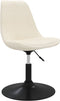 vidaXL - Eetkamerstoelen - draaibaar - 4 - st - fluweel - crèmekleurig