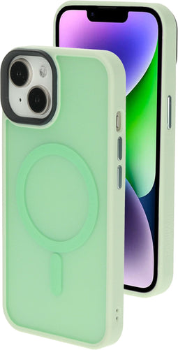 Mobiparts iPhone 14 - Hardcover - Magsafe Compatible - Satin Light Green (Ltd Edition) - Groen