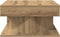 vidaXL - Salontafel - 55x55x30 - cm - bewerkt - hout - artisanaal - eikenkleurig