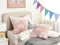 LEEA - Sierkussen set van 2 - Roze - 45 x 45 cm - Katoen