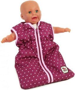 Bayer Chic Poppen slaapzak (paars met lila stippen)