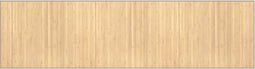 vidaXL - Vloerkleed - rechthoekig - 80x300 - cm - bamboe - lichtnaturel