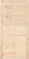 vidaXL - Schuifdeur - 80x1,8x204,5 - cm - massief - grenenhout - wit