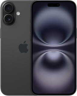 Apple iPhone 16 Plus - Zwart - 128 GB - Fysieke simkaart + eSIM