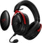 HyperX Cloud III S Wireless - Draadloze Gaming Headset - Dual Wireless Connectiviteit - Zwart/Rood
