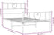 vidaXL - Bedframe - met - hoofd- - en - voeteneinde - metaal - wit - 100x200 - cm
