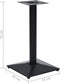 vidaXL Bistrotafelpoot 41x41x72 cm gietijzer zwart
