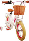Volare Excellent Kinderfiets - Meisjesfiets - 14 inch - Afneembare zijwieltjes - Wit