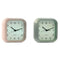 Bordsklocka Home ESPRIT Roze Munt (2 Stuks)