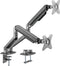 Gembird MA-DA2-05 - Dubbele monitorarm - Gasveer - Geschikt voor 2-9 kg