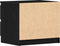 vidaXL - Nachtkastje - Zwart - Eiken - 50x40x43,5 - cm - Geengineerd - Hout