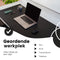 WURK Muismat XXL - Bureau Onderlegger - Bureau Organizer - Bureaumat - Inclusief Kabel Clip - 120x60 – Zwart