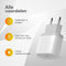 Wurk - Oplader - Geschikt voor iPhone en iPad - 20W Snellader - Oplaadkabel van 1M - Ook Geschikt Voor Oudere iPhones