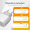 Wurk - Oplader - Geschikt voor iPhone en iPad - 20W Snellader - Oplaadkabel van 1M - Ook Geschikt Voor Oudere iPhones