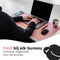WURK Professionele Bureau Onderlegger Kunstleer - Bureau Organizer – Bureaumat – Bureau Accessoires – Muismat XXL– Inclusief Kabel Clip – 80x40 – Roze