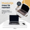 WURK Professionele Bureau Onderlegger Transparant - Bureau Organizer – Bureaumat – Bureau Accessoires – Muismat XXL - Inclusief Kabel Clip - 80x40