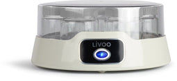LIVOO - Yoghurtmaker - DOP180G - 14 glazen potten met schroefdeksel - Inhoud per pot: 170ml