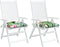 vidaXL - Stoelkussens - 2 - st - 50x50x7 - cm - stof - meerkleurig