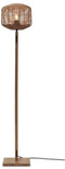 GOOD&MOJO Vloerlamp Tanami - Bamboe/Rotan - Ø25cm - Modern - Staande lampen voor Woonkamer - Slaapkamer