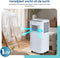 Gologi 3-in-1 Mobiele Airco - Aircooler met Wifi en App - 9.000 BTU/h - Inclusief Raamafdichtingskit en Afstandsbediening - Wit