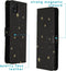 iMoshion Hoesje Geschikt voor Samsung Galaxy A22 (5G) Hoesje Met Pasjeshouder - iMoshion Design Softcase Bookcase - Goud / Zwart / Stars Gold