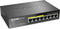 D-Link DGS-1008P - Gigabit Ethernet-switch - 8 poorten - 4 PoE+ (802.3at) - PoE-budget 68W