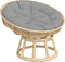 vidaXL - Zitkussen - rond - Ã - 100x11 - cm - oxford - stof - grijs