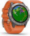 Garmin fēnix 6 - Smartwatch - GPS multi-sport met muziek - Grijs (Oranje)