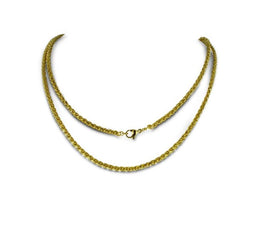 Silventi 980600546 Vossenstaart collier - 3 mm - 60 cm - goudkleurig