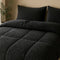 Soulsnooze Teddy Dekbed Panter Antraciet 240×220 - 2-in-1 Dekbed Zonder Overtrek - Wasbaar Dekbed