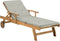 JAVA - Strandstoel - Lichte houtkleur/Lichtgrijs - Acaciahout