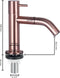 Differnz Wastafelkraan Gebogen - Toiletkraan Koud Water - 13.8 cm Hoog - Rood Koper
