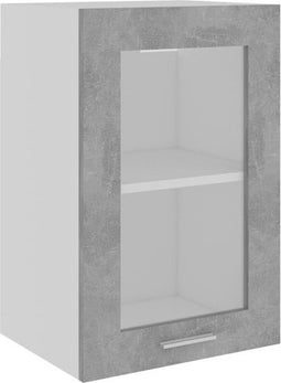 vidaXL - Hangkast - Lyon - 40x31x60 - cm - bewerkt - hout - betongrijs