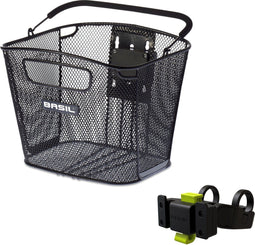 Basil Bold Front KF - Fietsmand - KF Handlebar Holder - Staal - Zwart