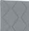 vidaXL - Hoofdbord - met - Diamond - Blokken - Ontwerp - Lichtgrijs - 80 - cm - Stof