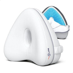 Best Life Ararat - Kniekussen Cooling Gel - Ergonomisch voor zijslapers - Wit