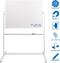 Whiteboard Lega 90x120cm verrijdbaar magnetisch emaille