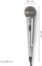 Nedis MPWD45GY - Uni-directionele dynamische microfoon - Perfecte geluidskwaliteit - Grijs