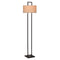 Atmooz - Vloerlamp Belford - Staande Lamp - Stalamp - Woonkamer - Zwart en witte kap - Hoogte 168cm - Metaal