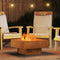 vidaXL - Vuurkorf - - - Vierkant - 60x60x30 - cm - - - Weervast - Staal