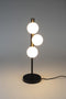 Housecraft Living Monica - Tafellamp - 3 lichtpunten - Rookglas/Melkwit
