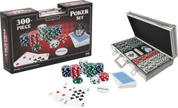 Goliath Classics Poker Set - Pokerset 300 Fiches - Aluminium Koffer - Multikleur