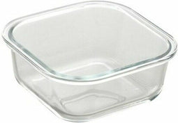 Set Lunchboxen Bergner Q4052 Vierkant Borosilicaatglas (3 pcs)
