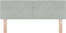 vidaXL - Hoofdbord - met - Kristallen - Knoppen - Lichtgrijs - 140 - cm - Velours